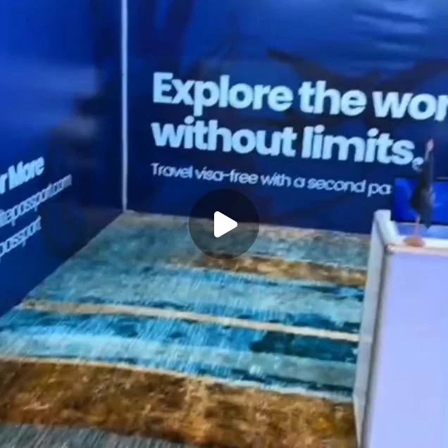 The Elite Passport exhibition stand \u2014 Explore the world without limits